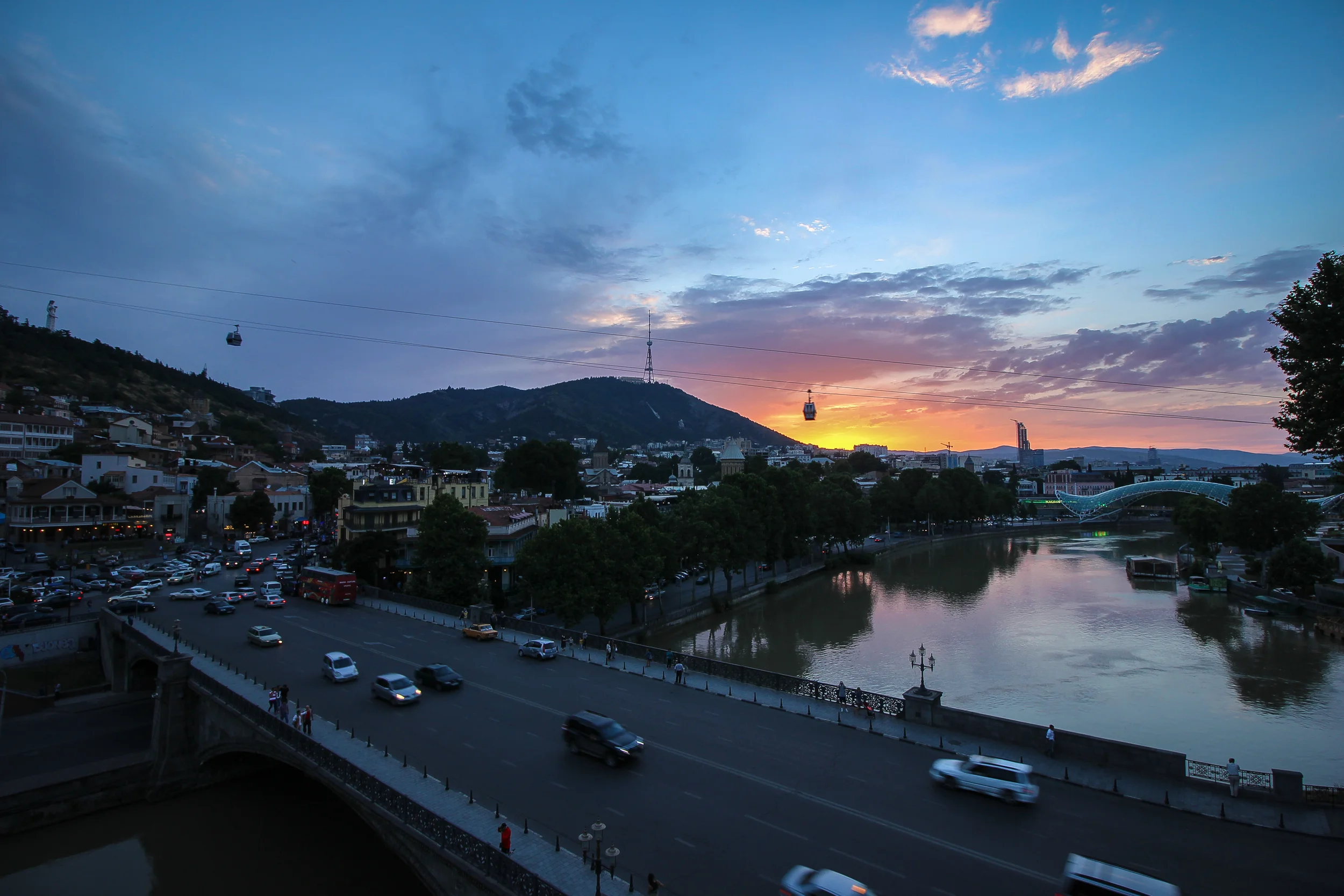 Sunset over Tbilisi