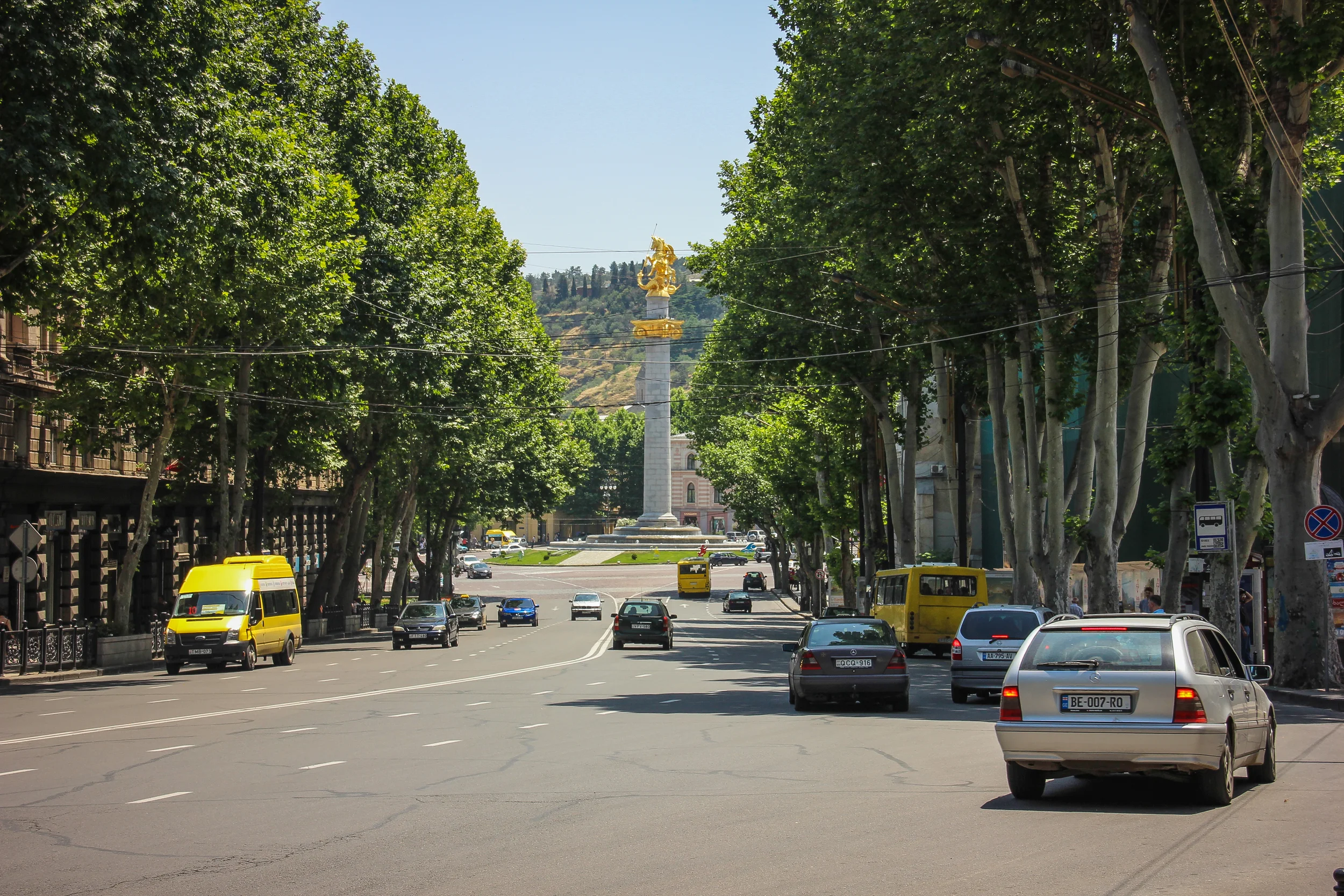 Liberty Square ahead