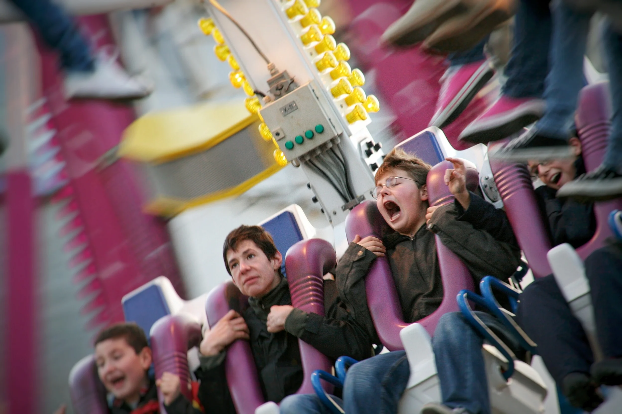 At the rides...