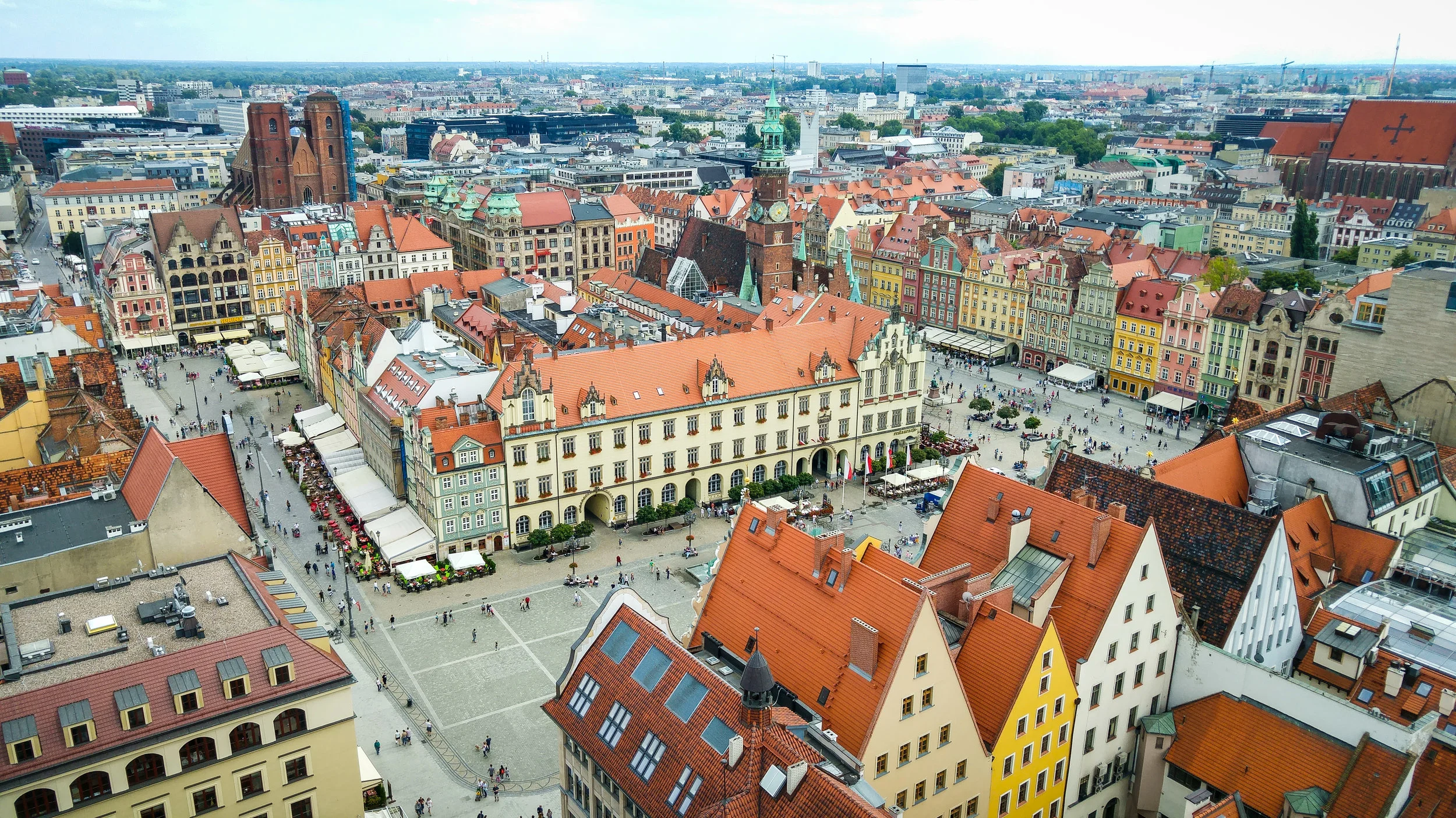 Wroclaw from bird's eye