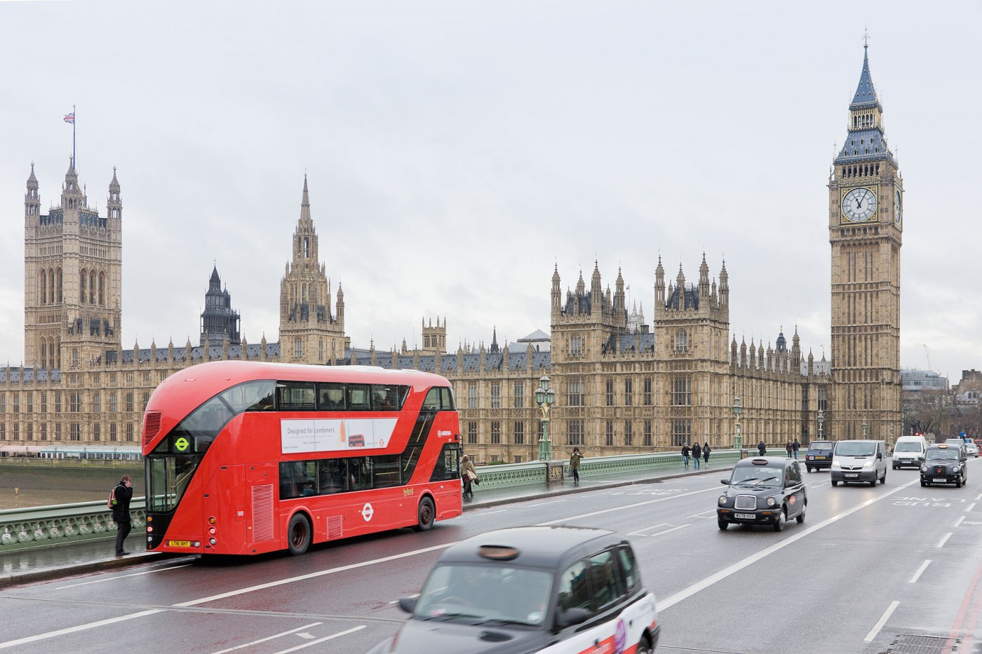 London Bus: First new bus commission for the city of London in 50 years. More fuel efficient, better lighting, strategically placed windows.