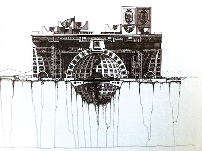 Arcology Conceptual Drawing