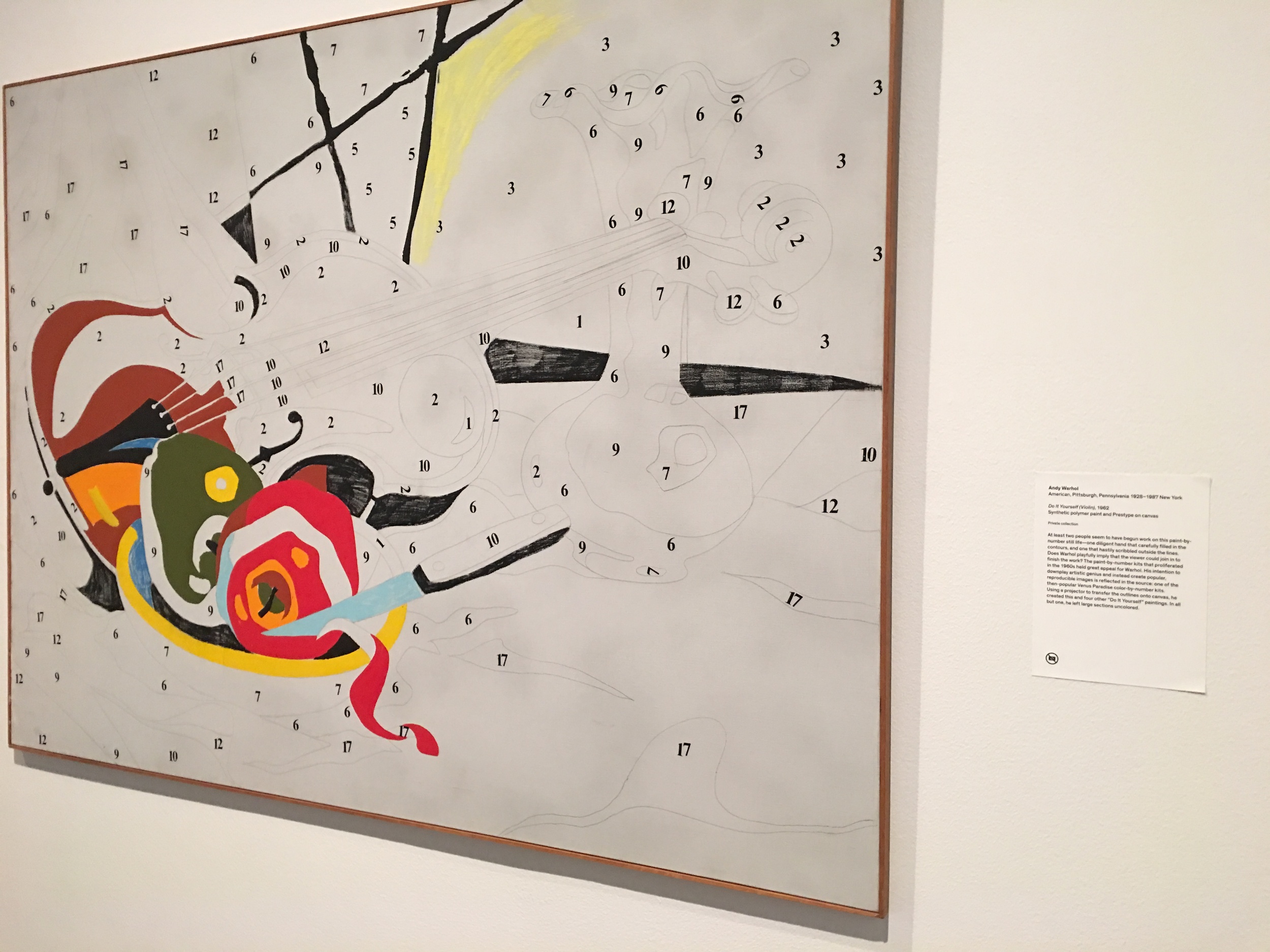 Andy Warhol, Do It Yourself, Violin, 1962