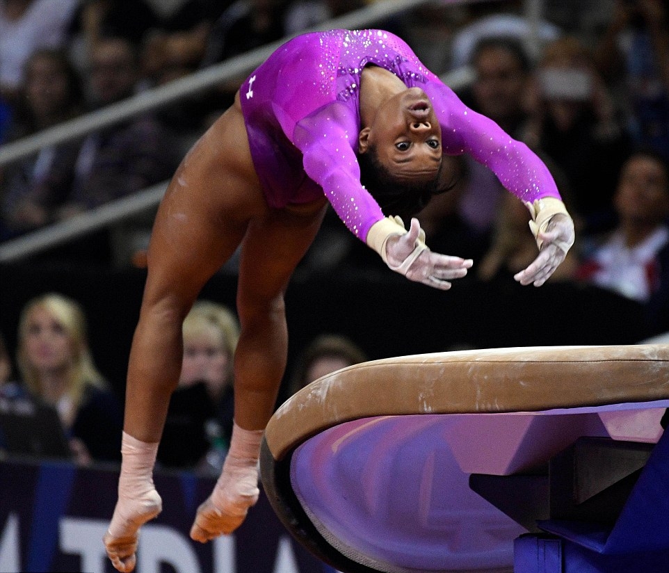 The biggest change in equipment that we have seen in gymnastics history is the vault. Due to the vaults narrow construction many gymnasts had a difficult time placing their hands on the vault which led to many wrist, knee, and ankle injuries during mounting and dismounting. During the 80’s and 90’s gymnasts were performing harder skills, and by 2003 the new vaulting table was the standard vault for both men's and women's gymnastics. The new vault had a slight incline and more cushioning which helped the gymnasts have more control of their bodies. The larger area gave gymnasts the confidence to perform harder skills and more room for error in case their hand placement was slightly off.