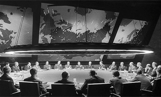 Dr. Strangelove, or How I Learned to Stop Worrying and Love the Bomb.