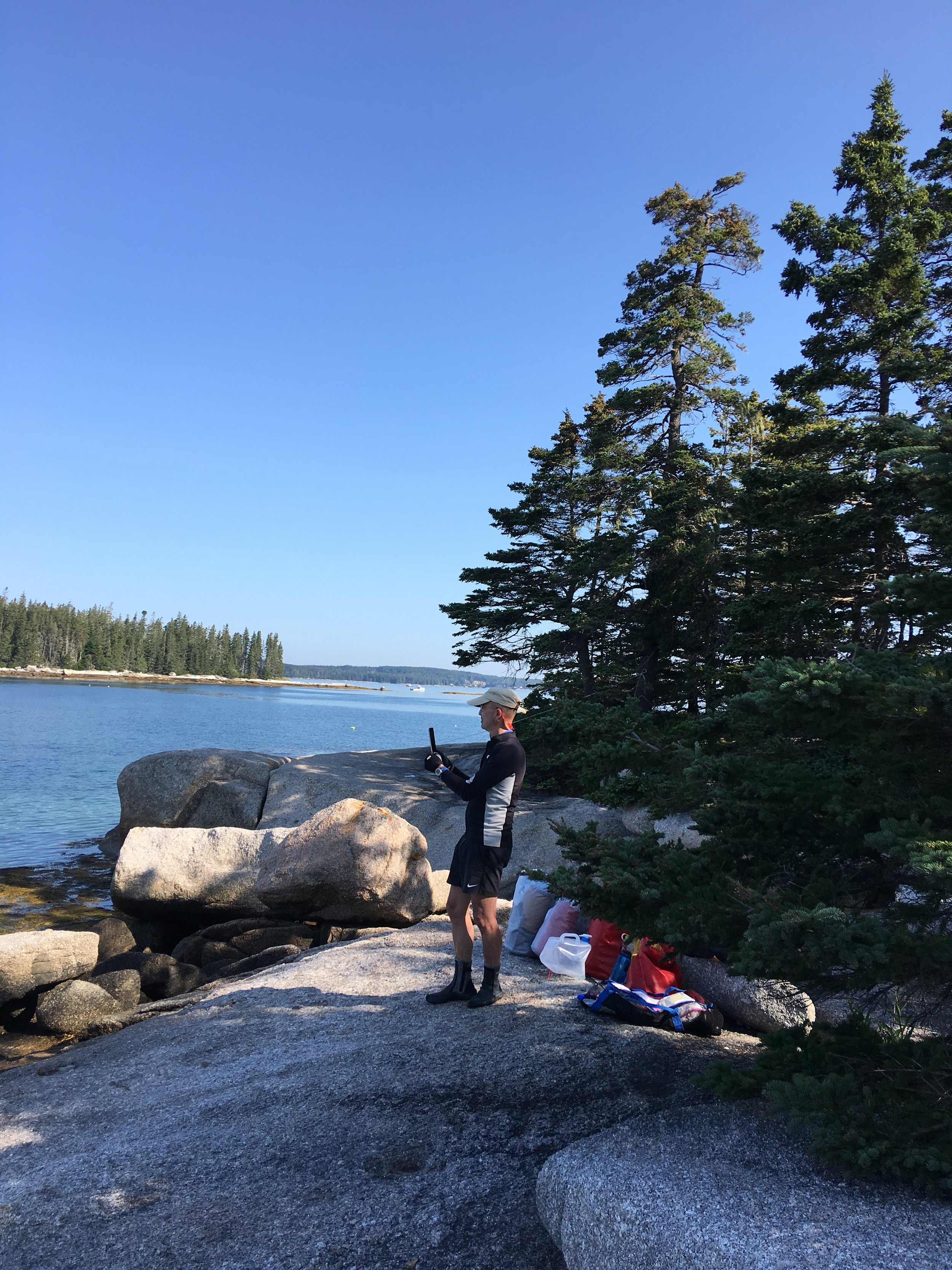 Larry Marner on Shivers Island