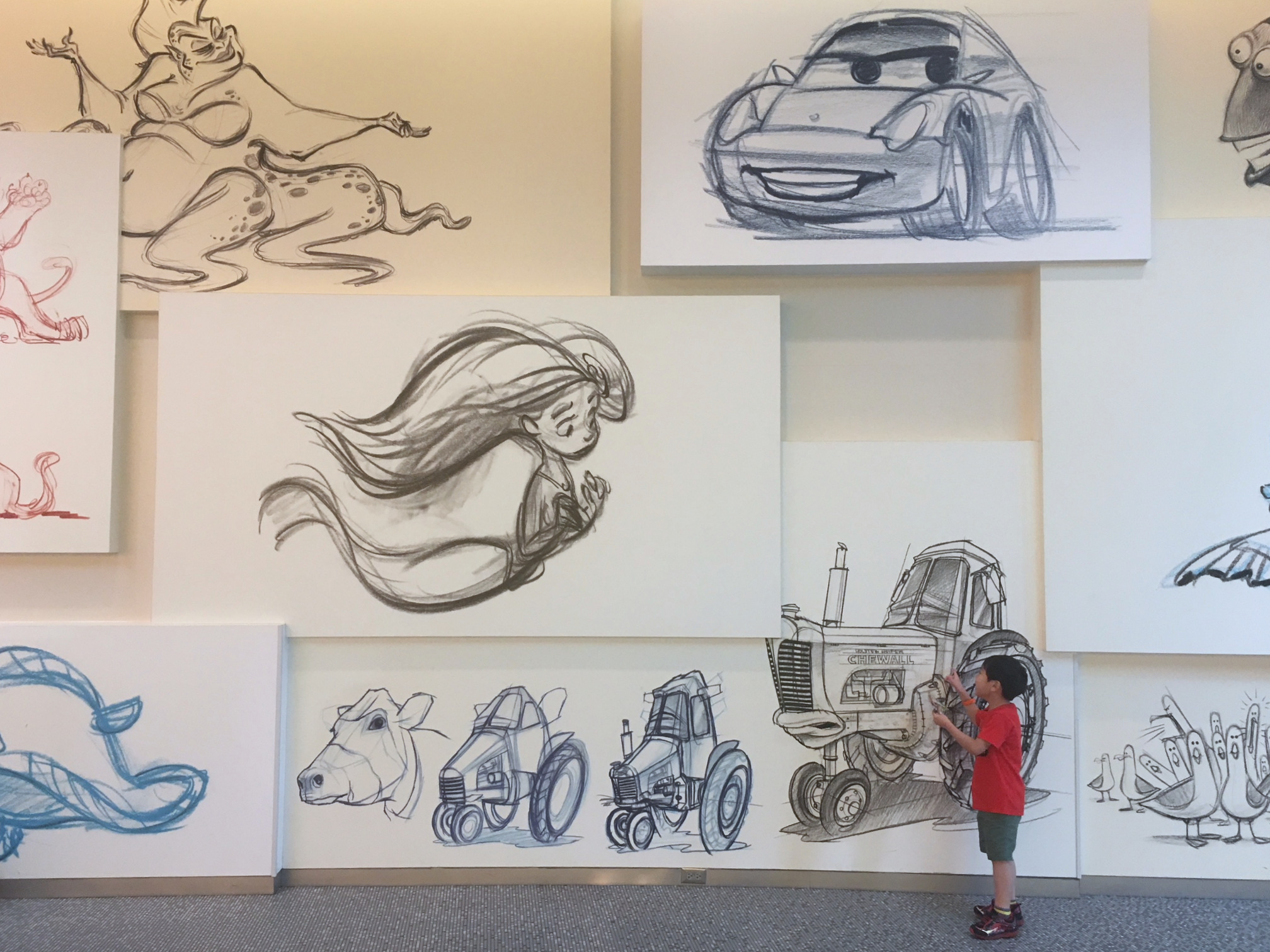 Concept sketches by Disney Artists