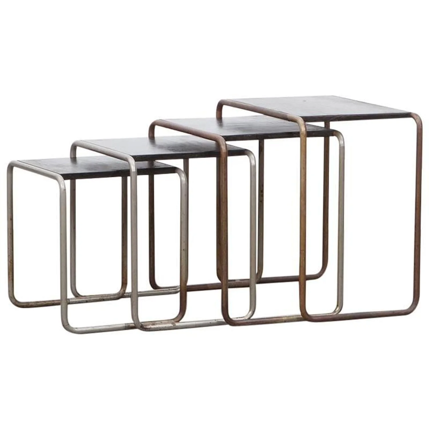 Tubular steel chairs, Marcel Breuer