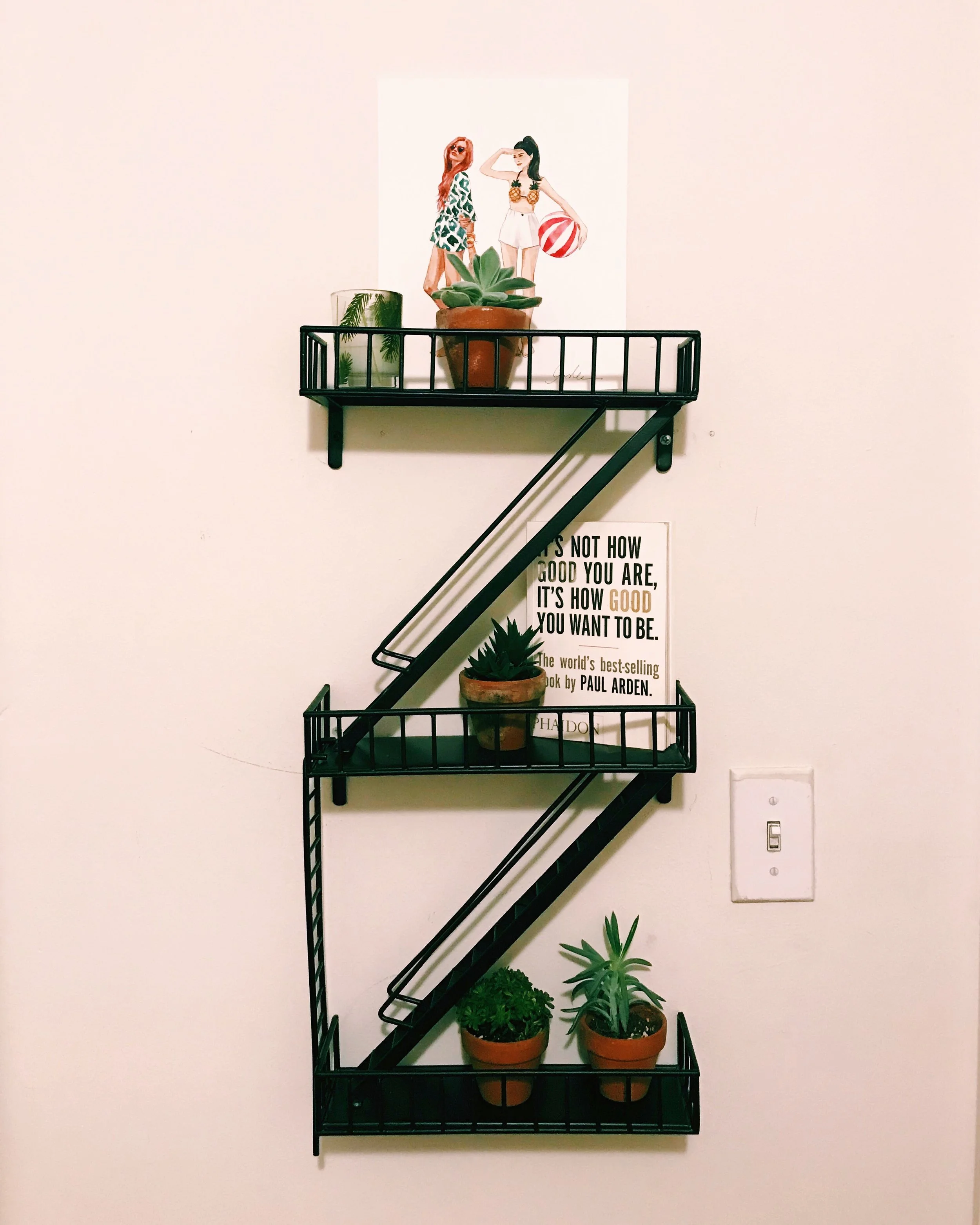 I have an interior room without a fire escape so I had to add one to my wall.