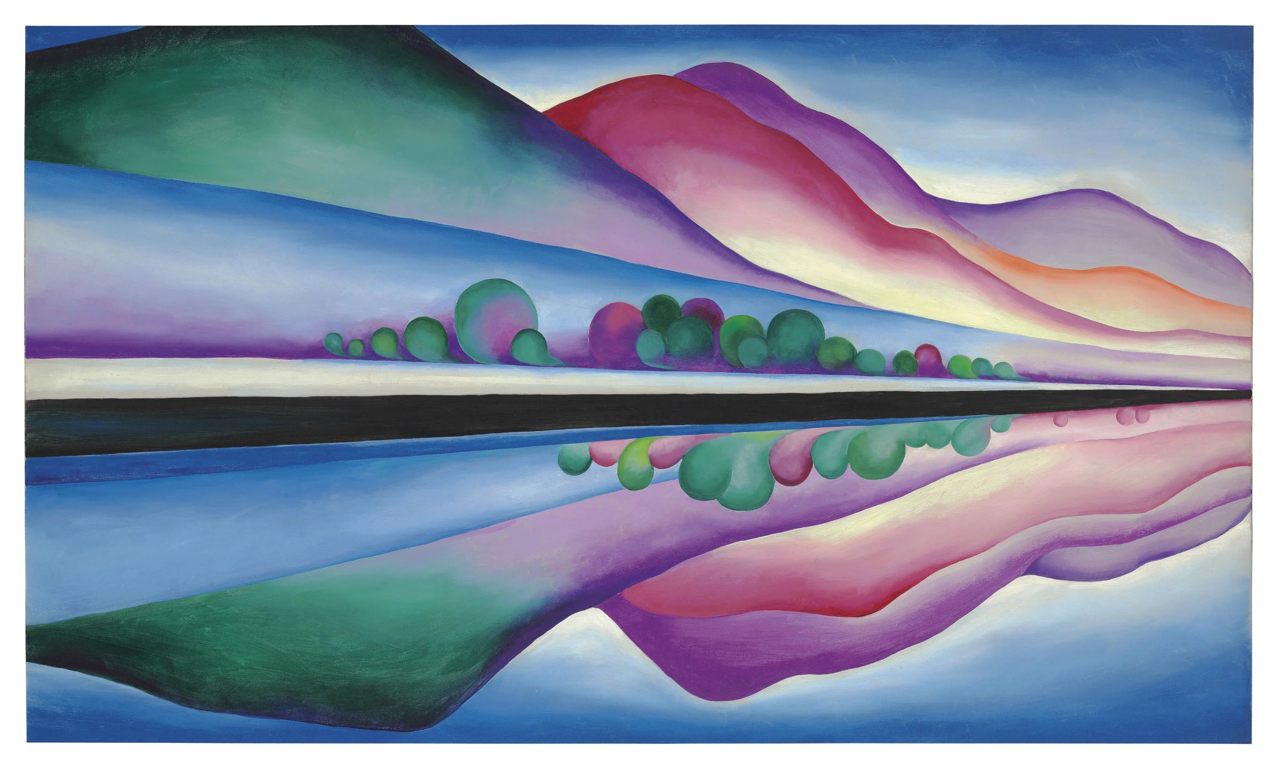 Georgia O’Keeffe, Lake George Reflection