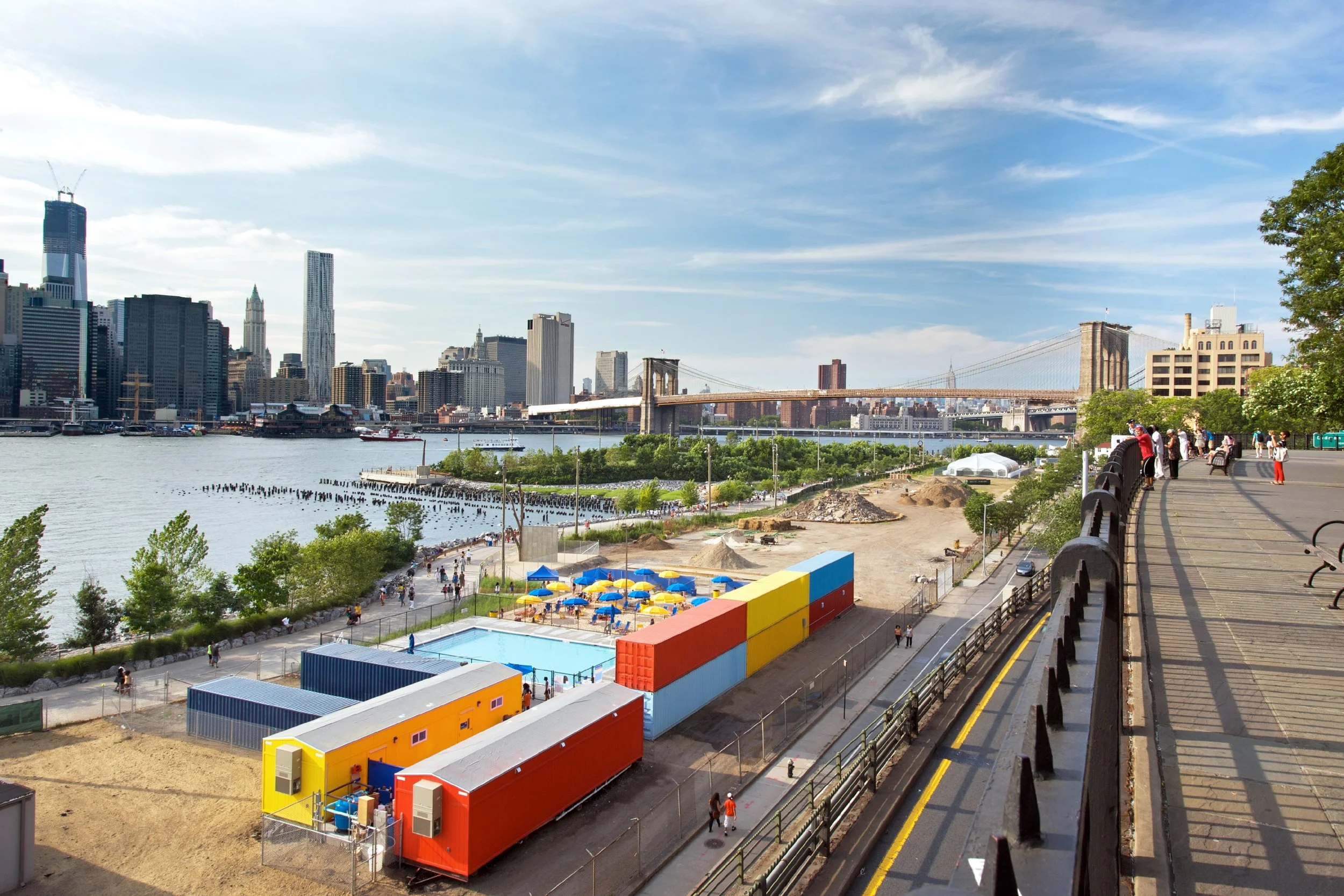 Rally for Pop-Up-Pool, Brooklyn Bridge Park, Brooklyn, NY