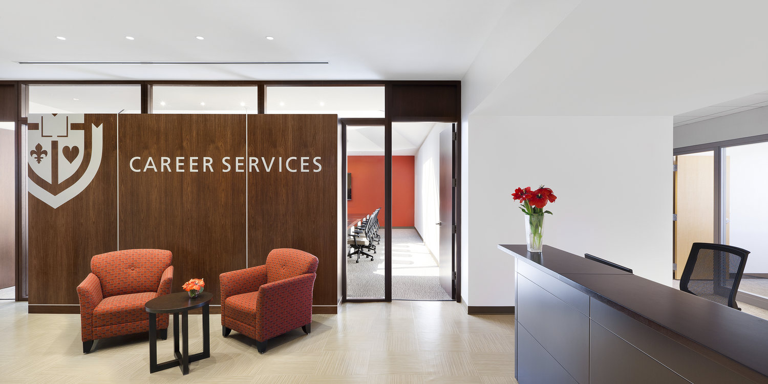 Spacesmith Designs St. John University's Career Service Department