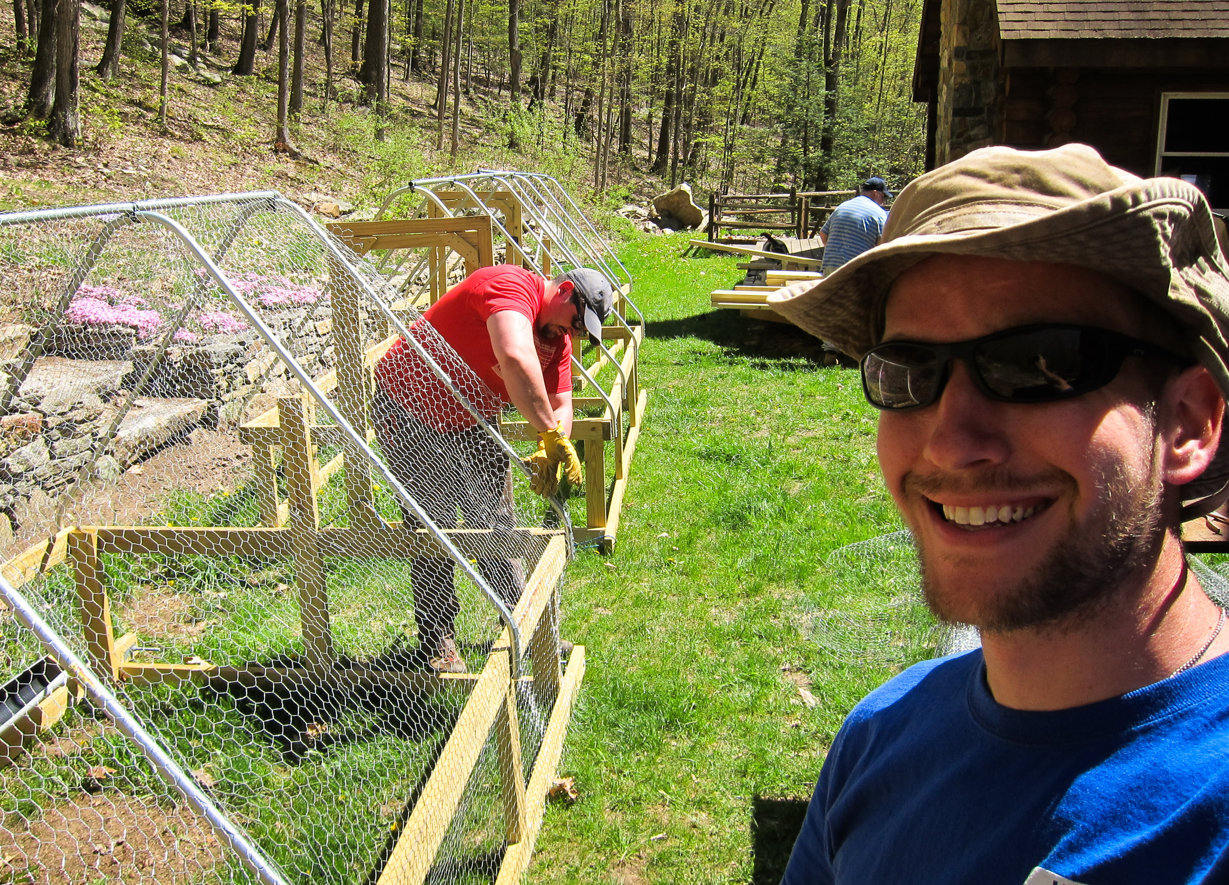  Family lending a hand. Love you Joe! 