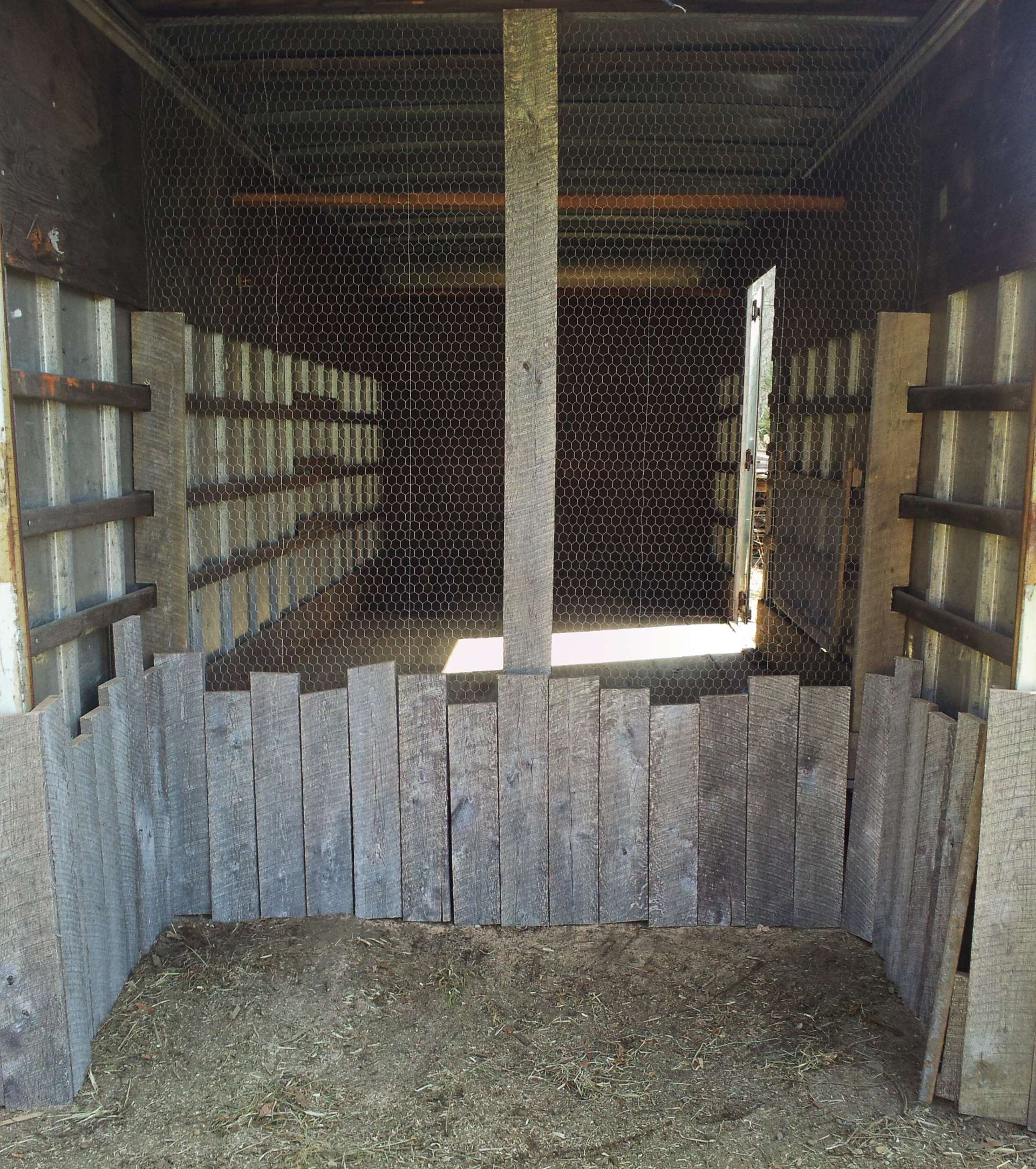  Transformed truck body brooder. 