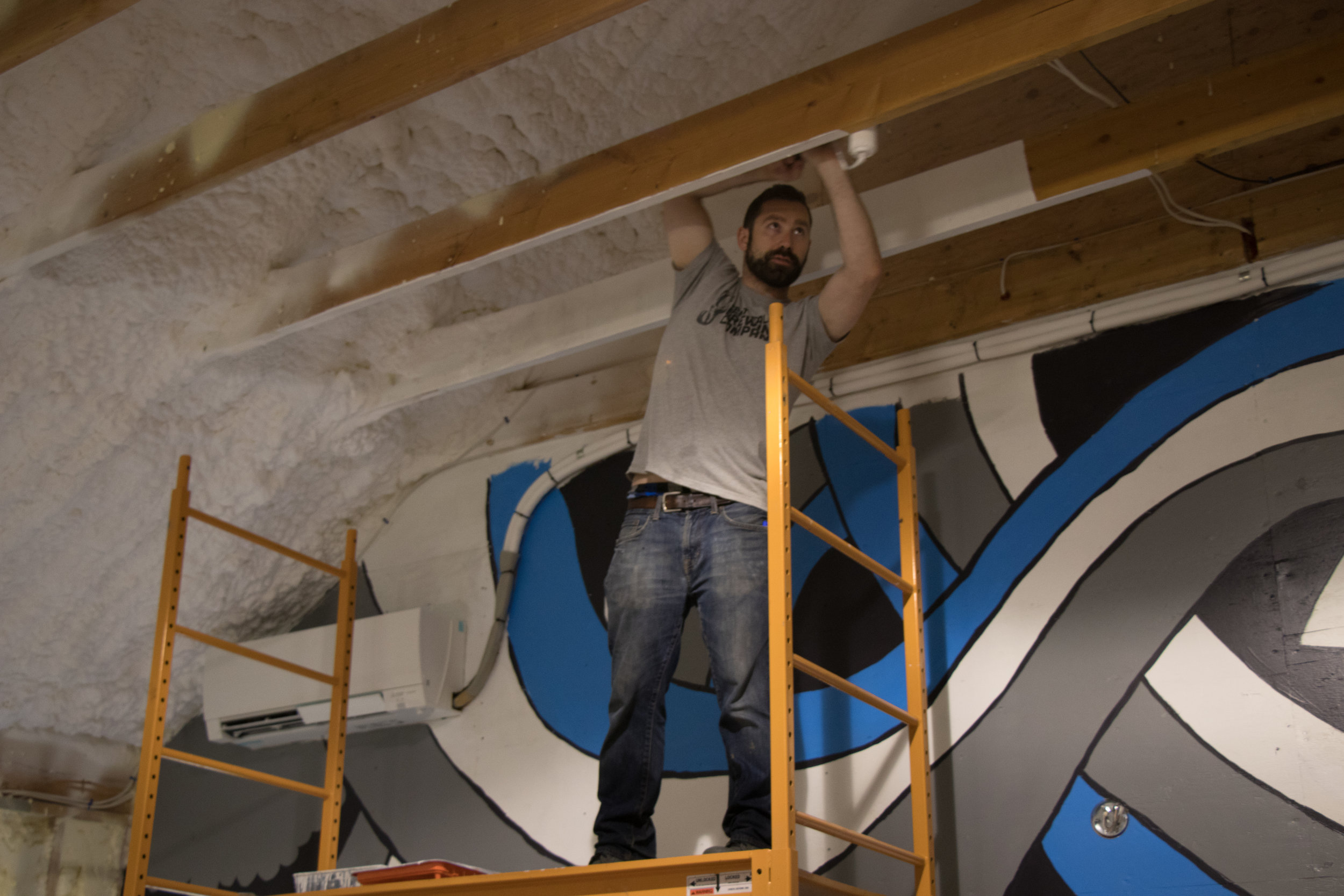  Rob, one of the brewery guys doing the tough painting jobs. Thanks Rob. 