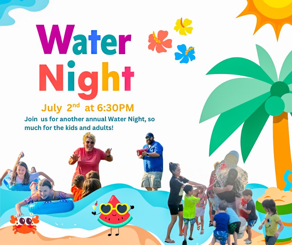 Water Night is Wednesday! Send your kids ready!
