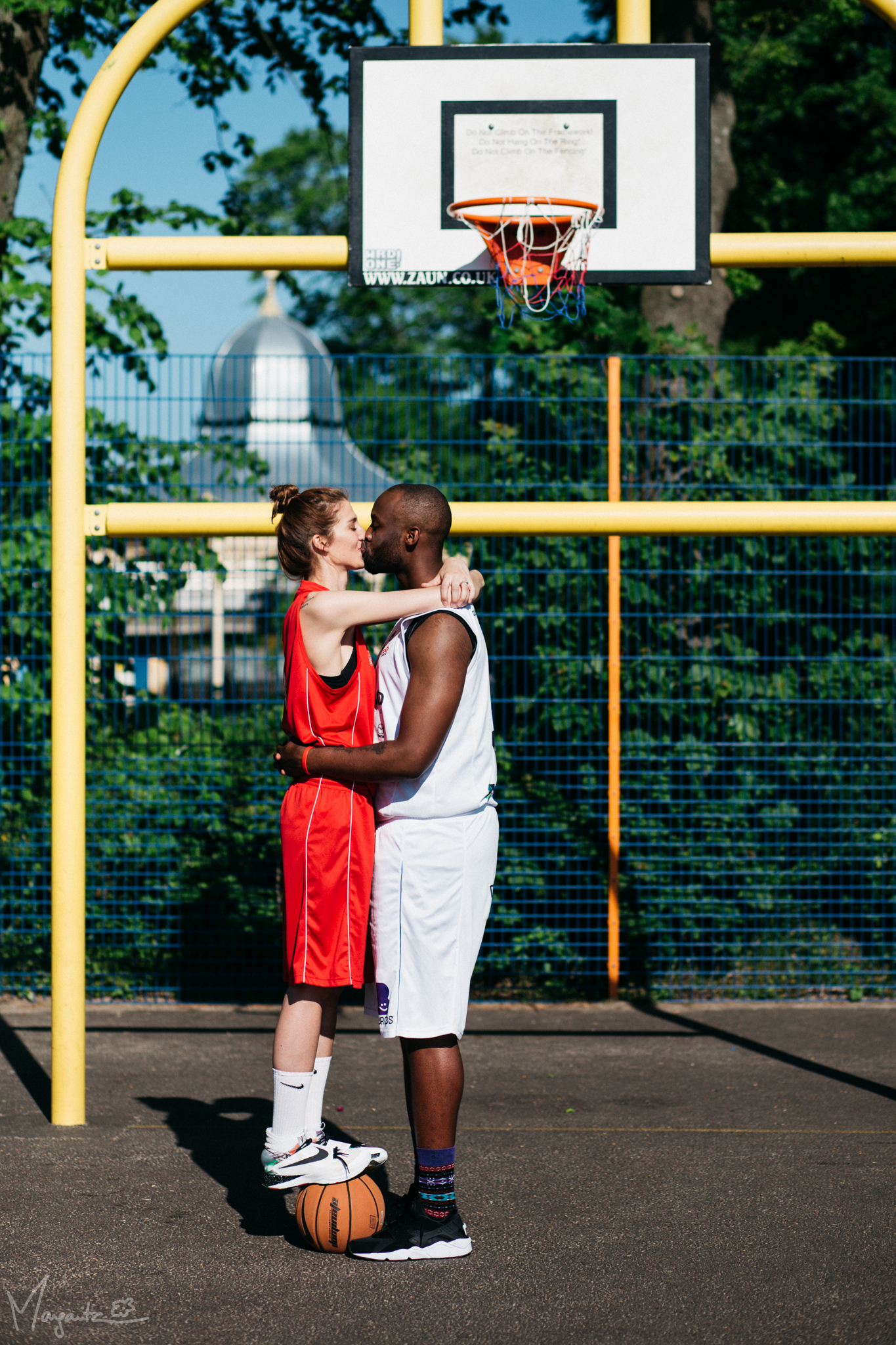 Basketball Engagement Photoshoot, Basketball Engagement Photos, Basketball Engagement, Basketball Couple, Sports Engagement, International Couple, Sporty Couple, Newcastle Upon Tyne Photographer, Newcastle Photographer, Northumberland Photographer, Margarita G Photography