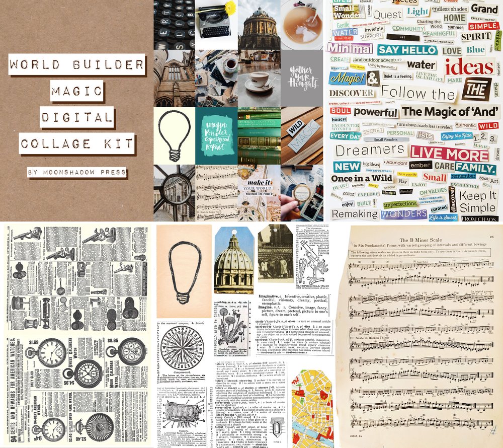 Magazine Stickers, Journaling Art Supplies, Magazines Collage