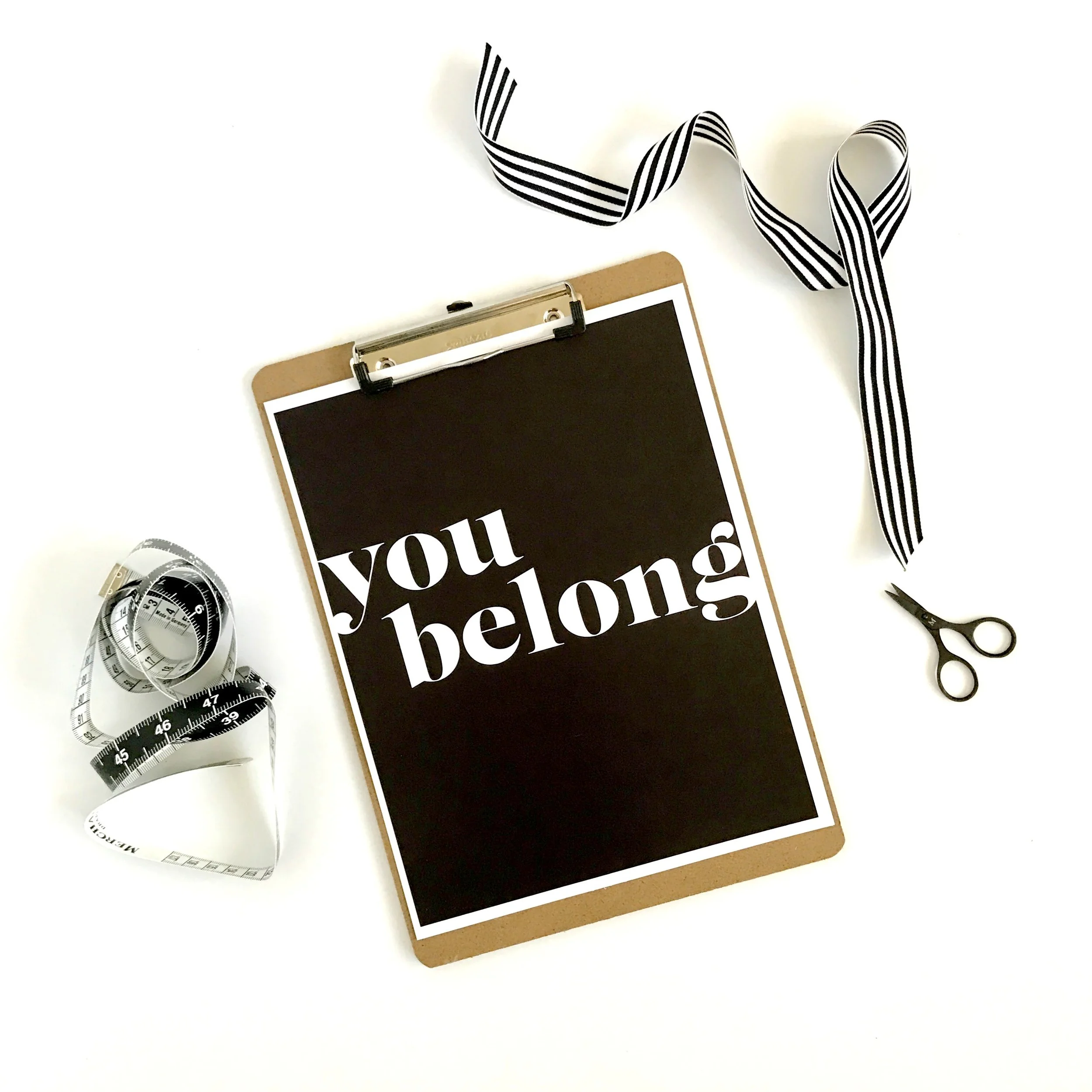 QUOTE PRINT / YOU BELONG