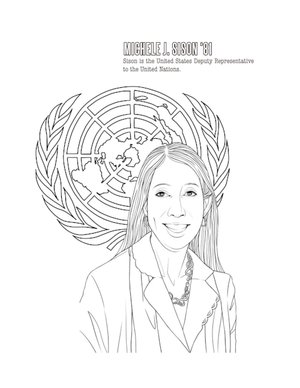 Wellesley Coloring Book On Their Shoulders Digital Download Connie Chen Master Penman