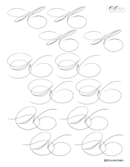Digital Spencerian Practice Workbook - Lowercase Letters – Logos Calligraphy  & Design