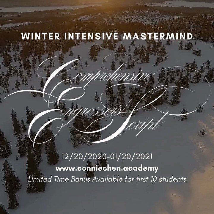 ❄️WINTER INTENSIVE MASTERMIND: Comprehensive Engrosser&rsquo;s Script open for registration!

🎉ONE-TIME OFFERING this winter:

✅ Unlimited access to my new 11hr+ Comprehensive Engrosser&rsquo;s Script course 

✅ 1.5-2hr weekly Zoom group meeting for