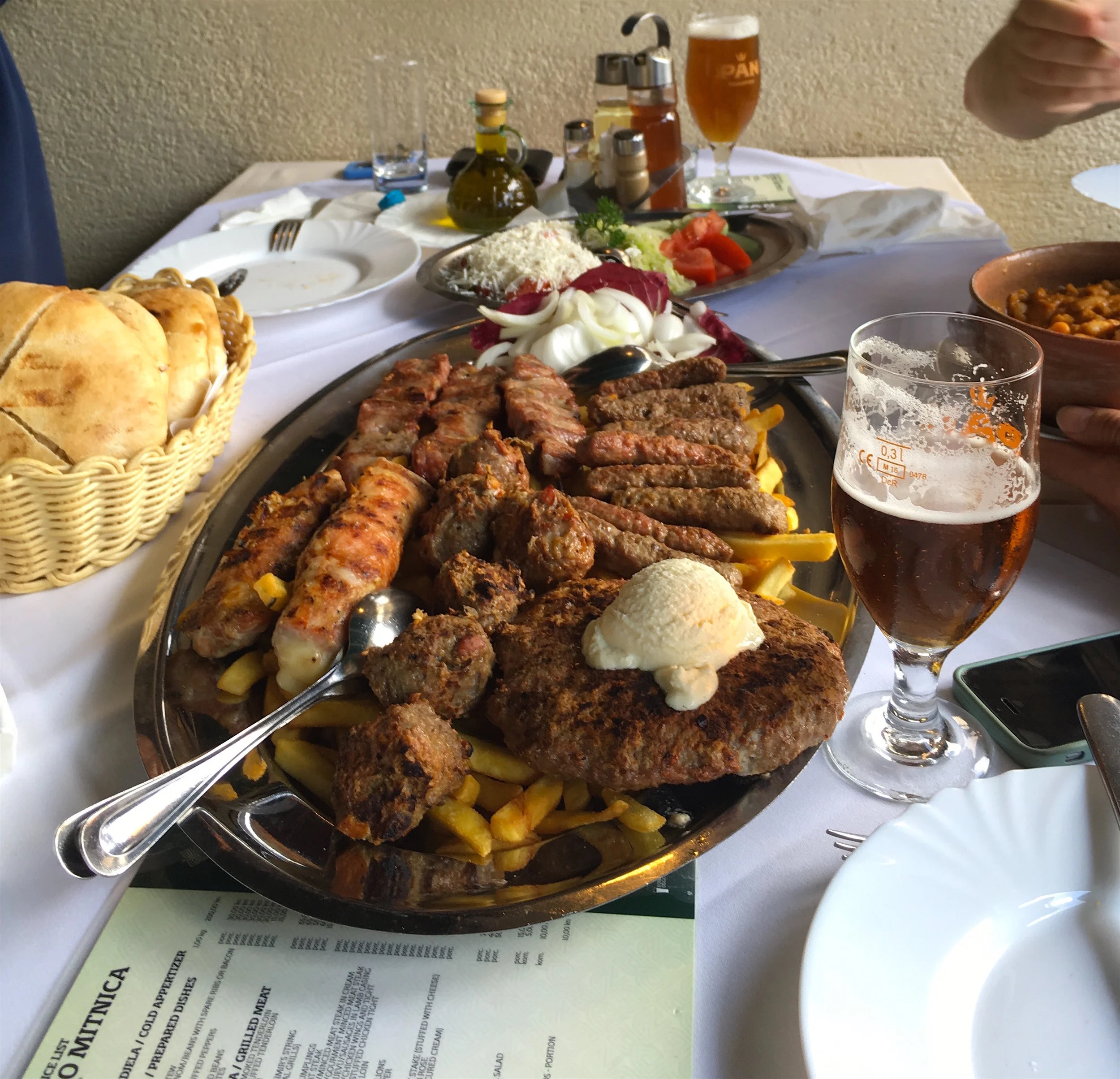 Feasting on traditional cuisine is a highlight for visitors to Croatia.