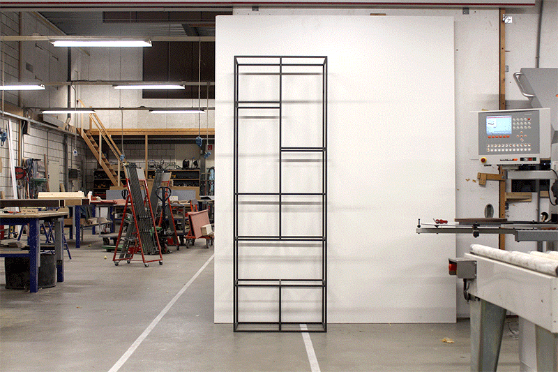 One of the many possibilities in assembling KABINET, tailored to your interior & inspirational items.