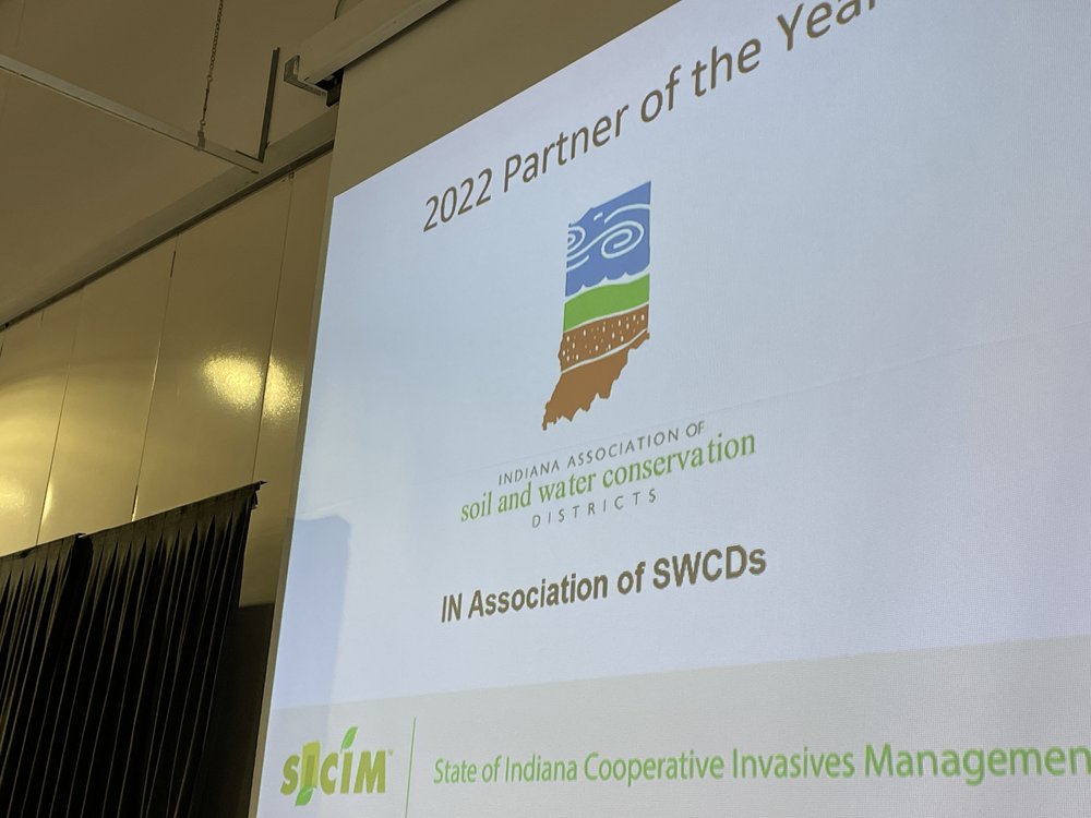  Indiana Association of Soil and Water Conservation Districts (IASWCD) were awarded SICIM’s Partner of the Year Award 