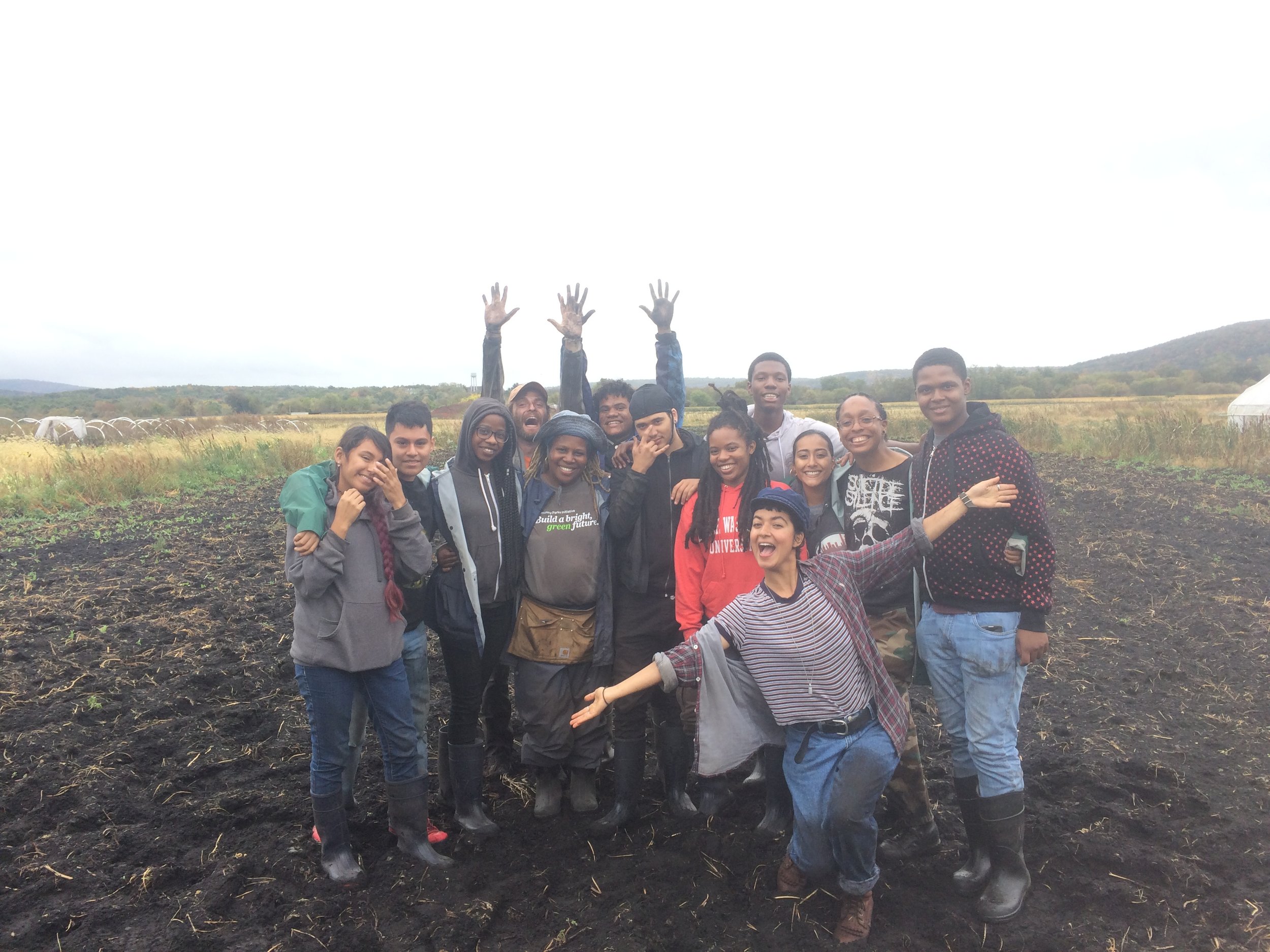 Visiting community farming elder Karen Washington!