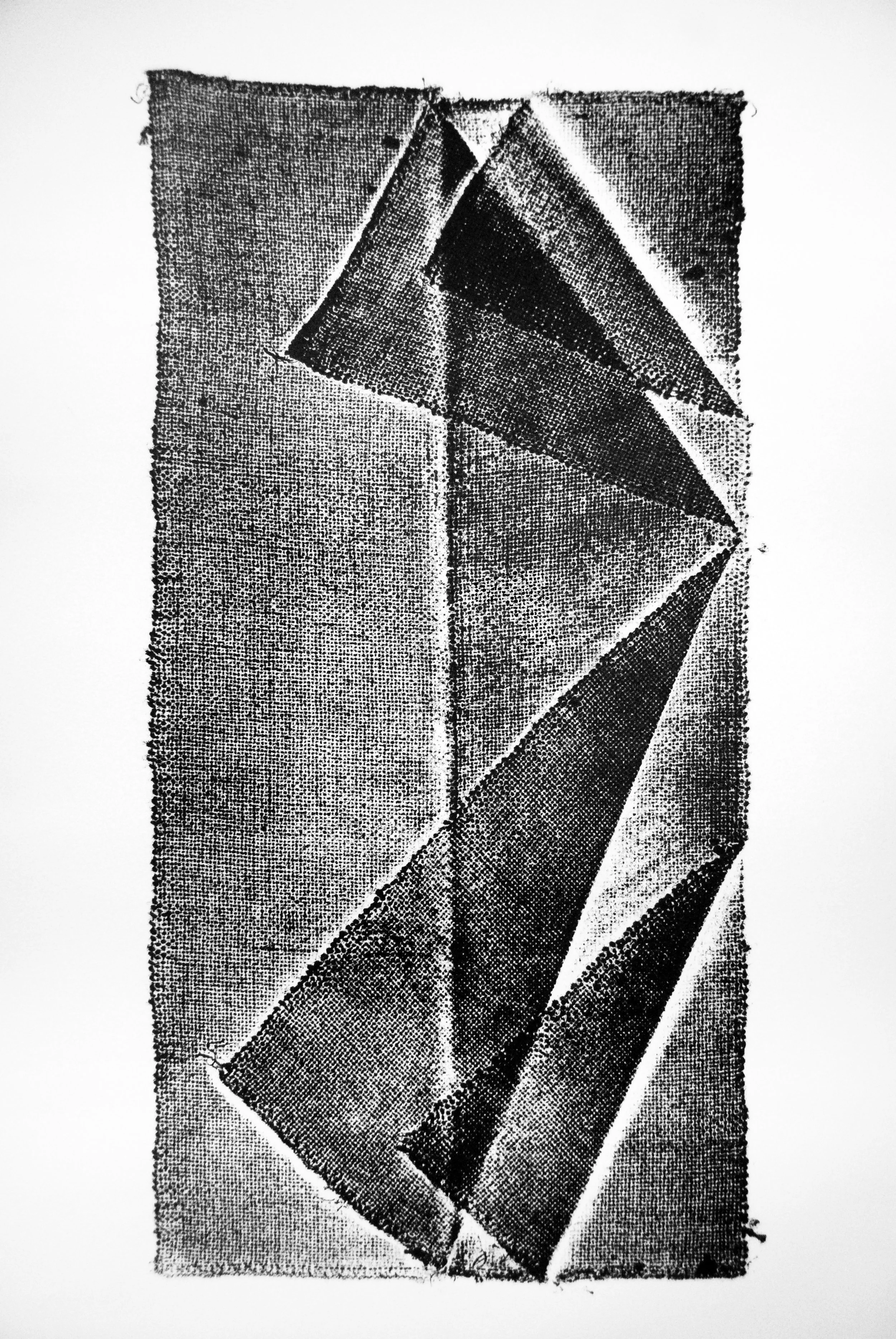 Document #1, 2015, collagraph, 24 x 15in
