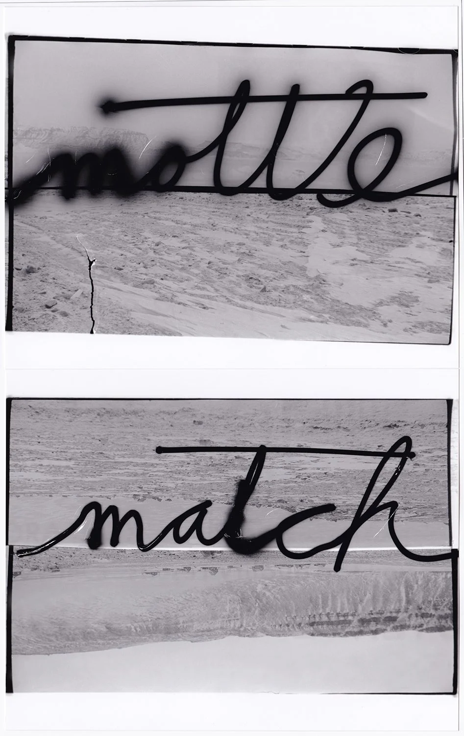 mottle match, 2024, silver gelatin prints