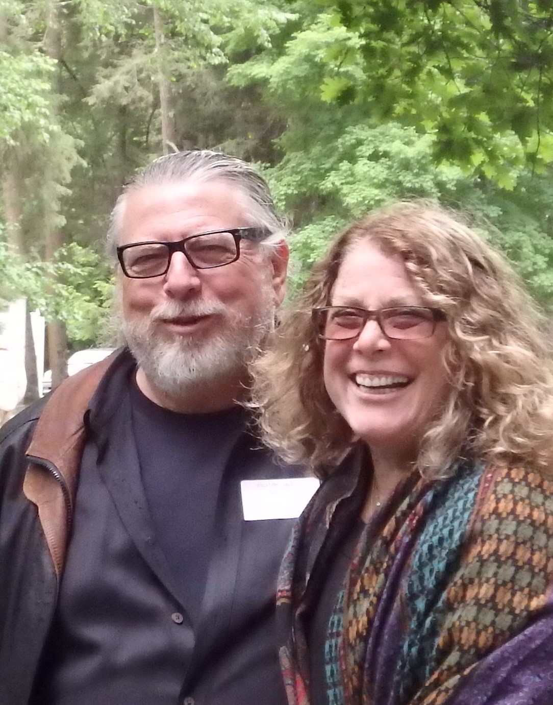 Bill and his wife Linda Simon (a painter) - The Mount, Lenox, MA 2016
