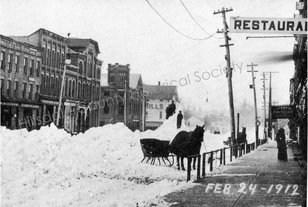 Piles of Snow on the Street