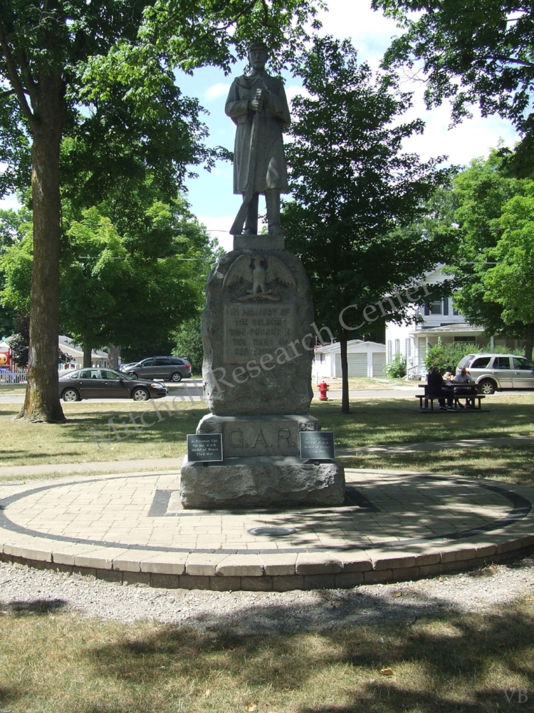  Carl Fast Park Jonesville MI G.A.R. Monument 
