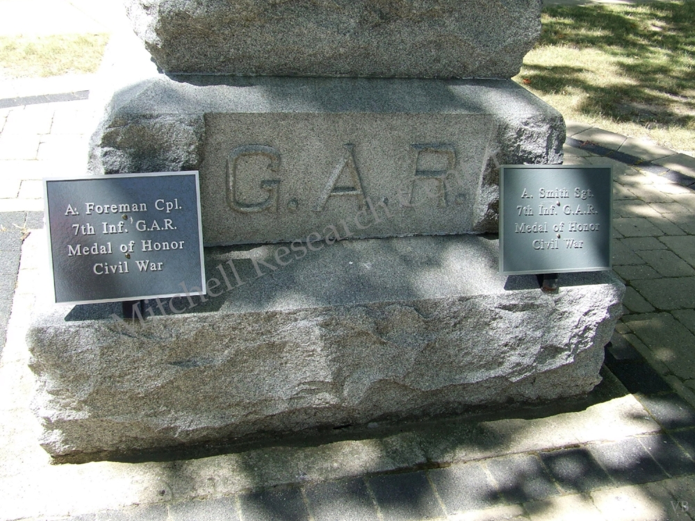  Carl Fast Park Jonesville MI G.A.R. Medal of Honor 