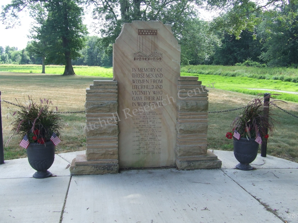  Wayside Memorial Park WWII Litchfield 