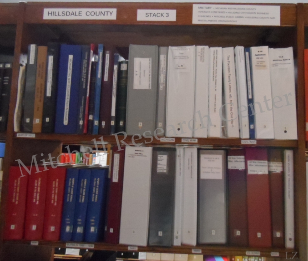  Hillsdale County Military Collection at Mitchell Research Center 