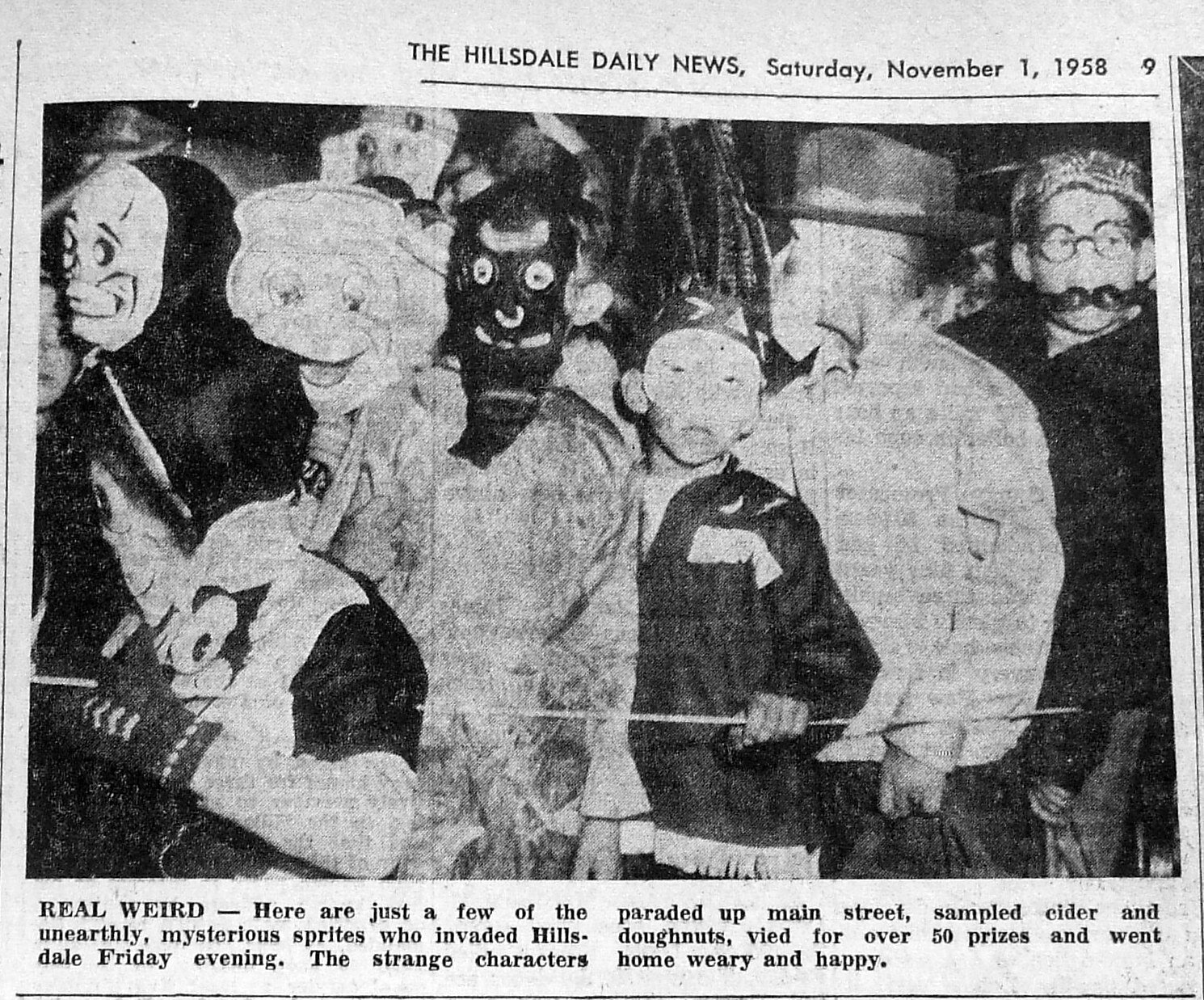 Nov. 1, 1958  Halloween - Real Weird picture.JPG