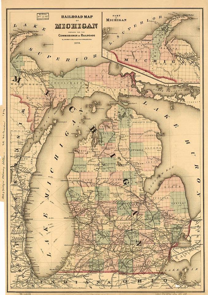 1876 Railroad Map
