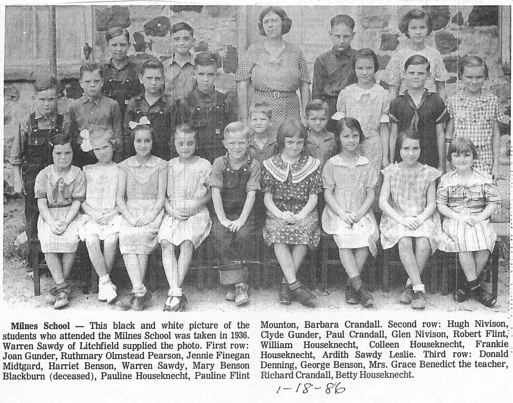 1936 Milnes School 