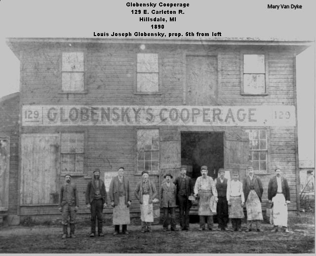 Louis Globensky's Cooperage Near Railroad