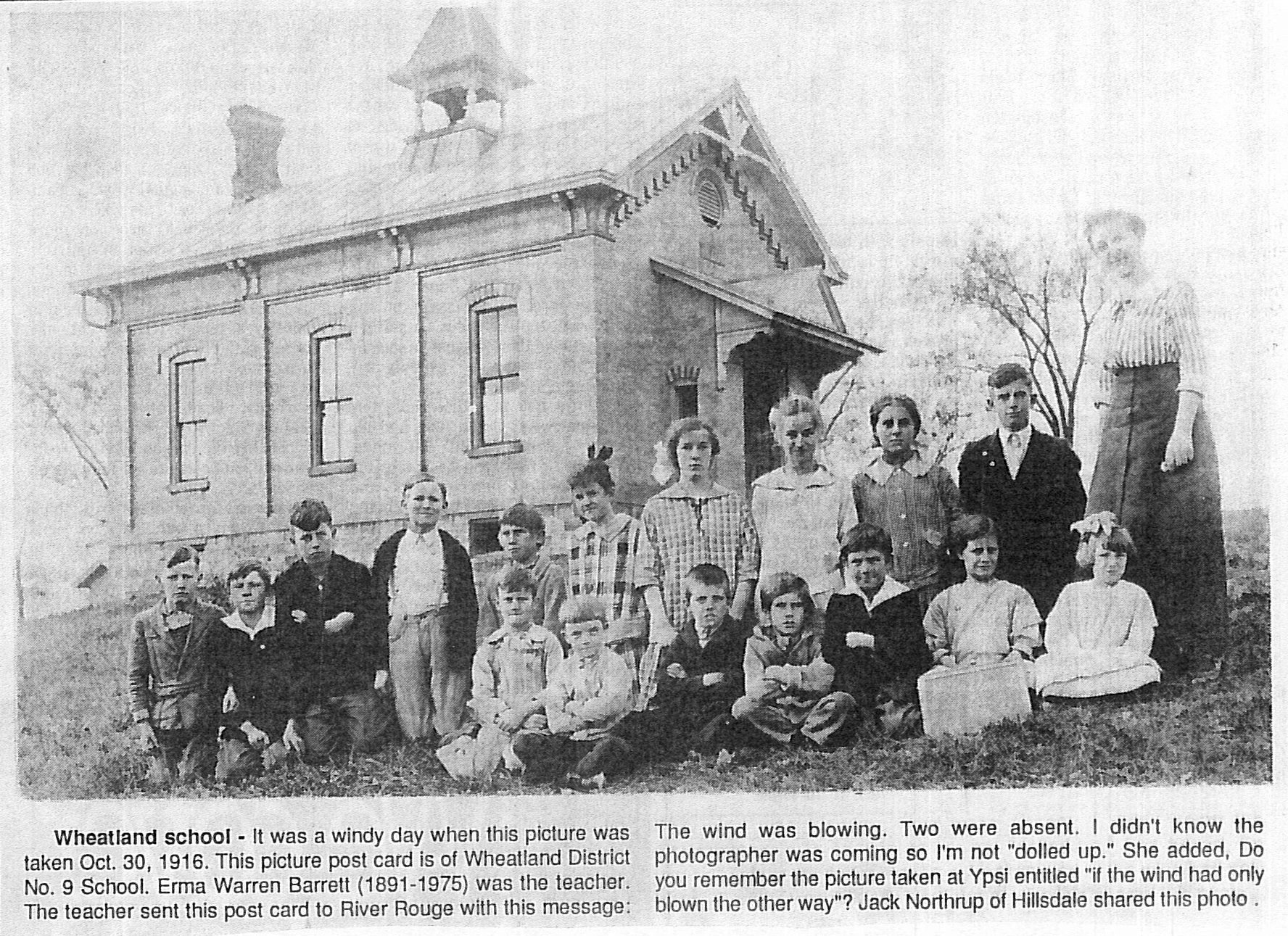  Wheatland School 1916 