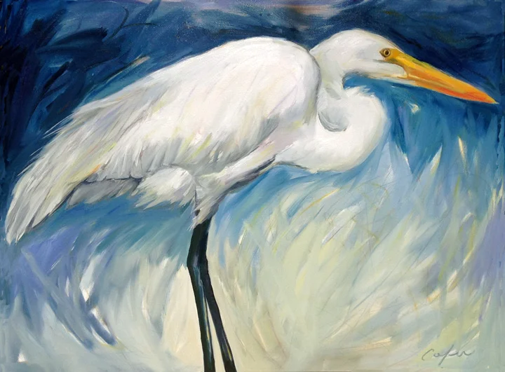 Great White - oil - 36"x48"