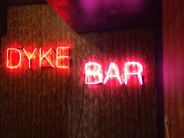 Macon Reed, “DYKE BAR (Pink/Red)”