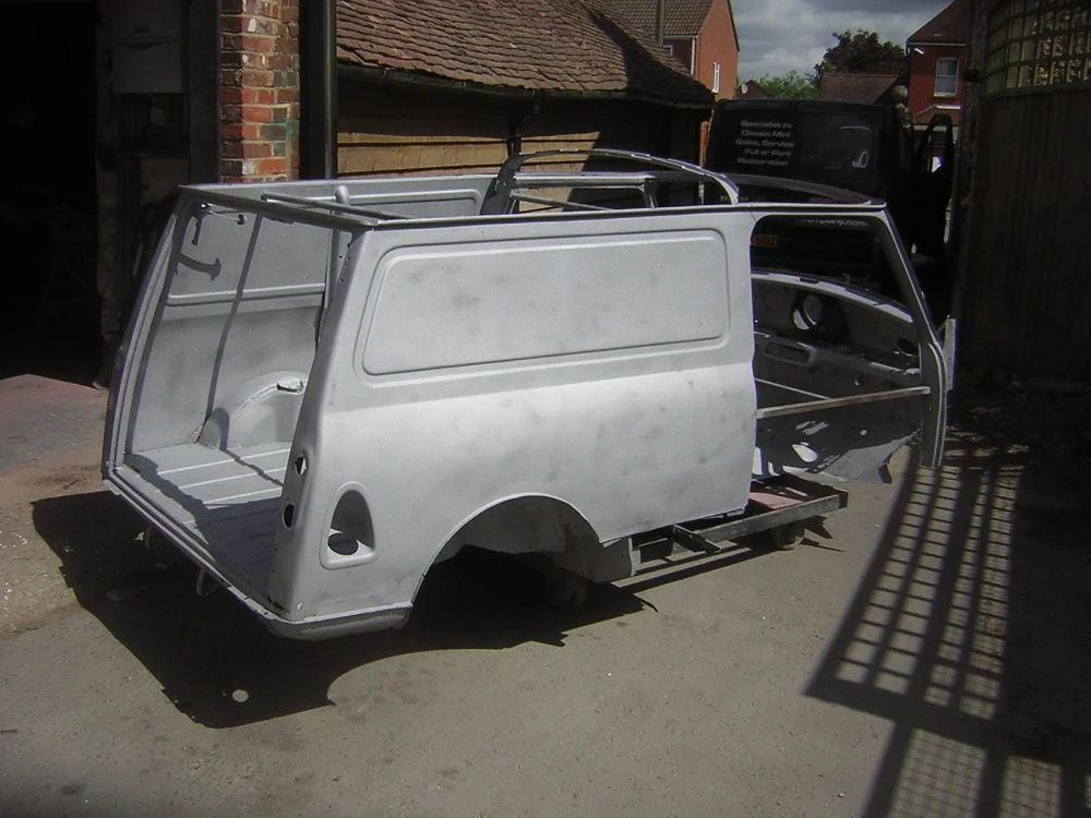 Mini Van Primed for Respray