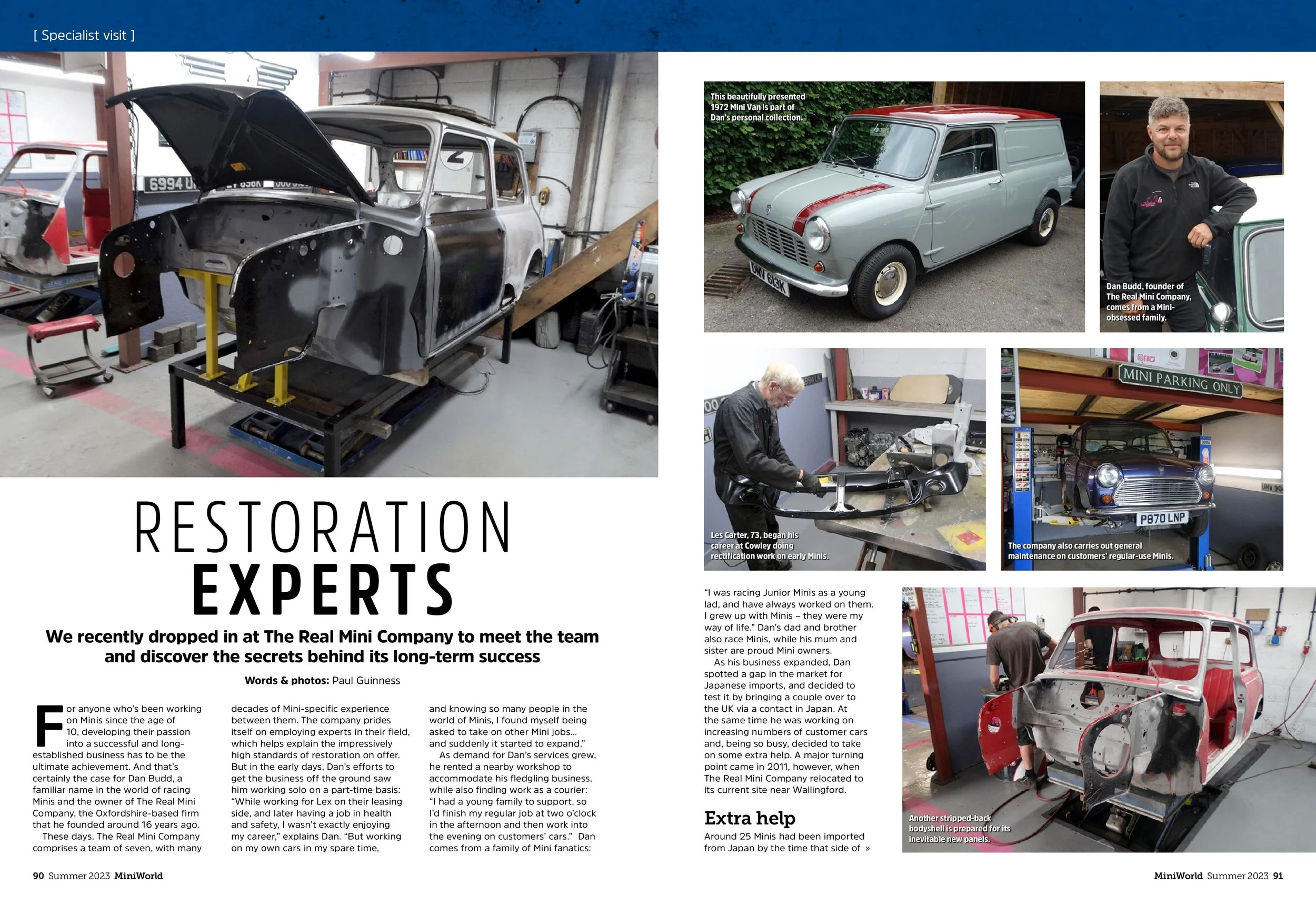 An interview by Paul Guinness from MiniWorld magazine
