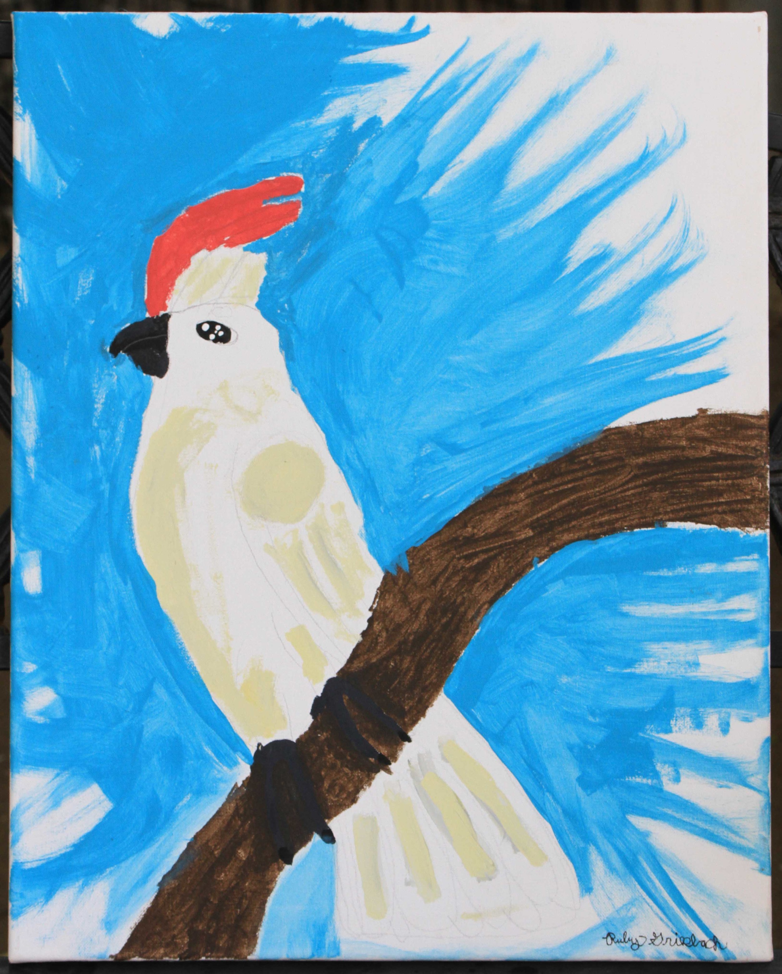 Cockatoo by Junior Docent Ruby G.