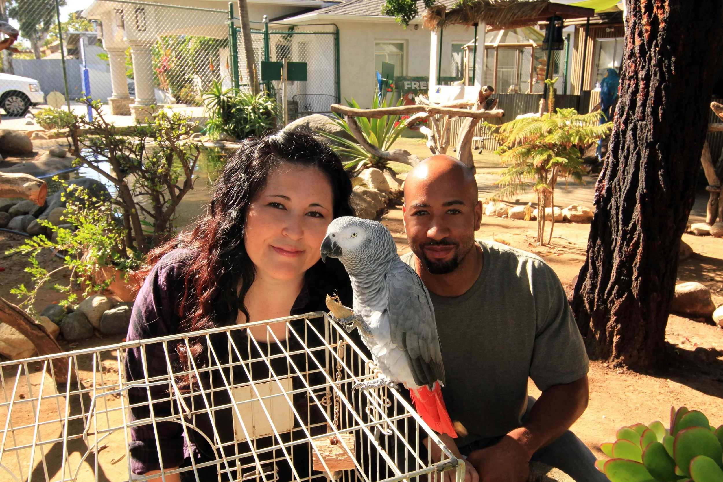 Zoe with her new parents, Christina & Raymond