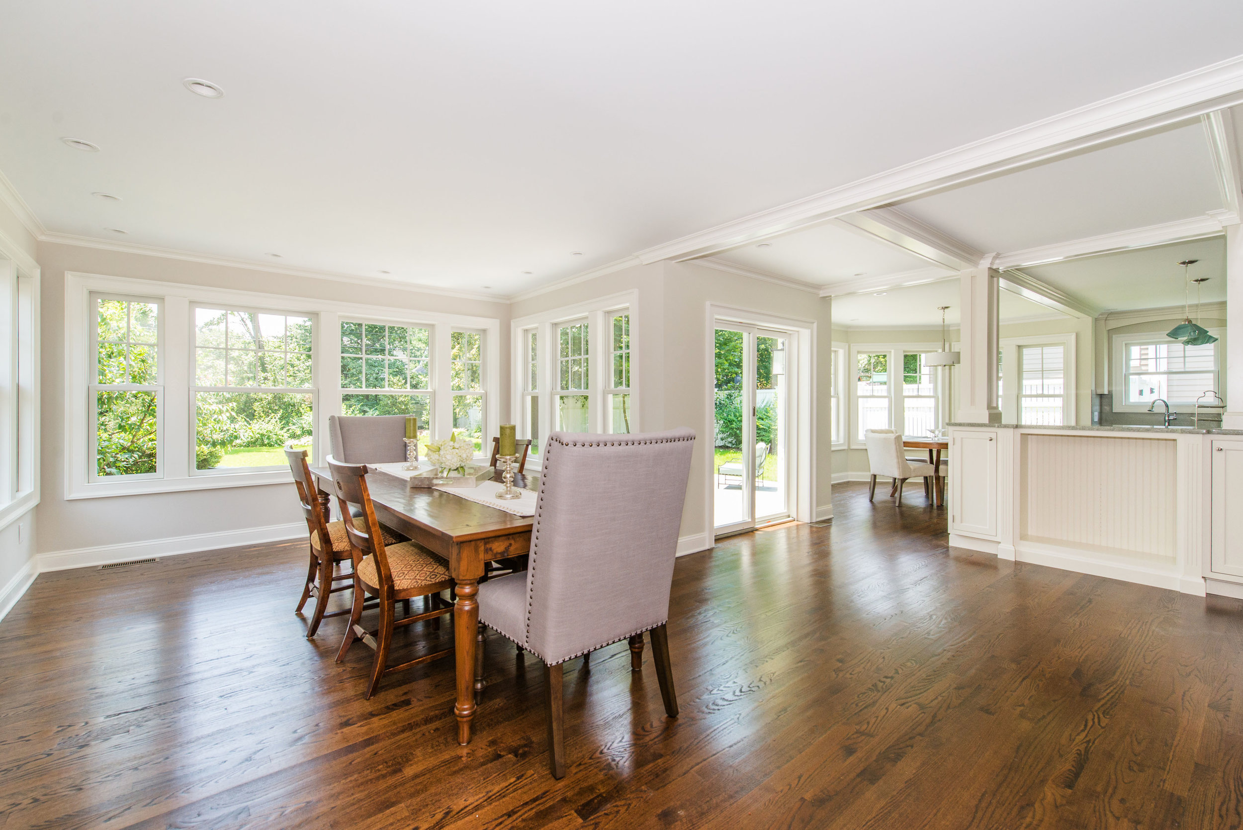 New Dining Room (or Great Room) with view of Breakfast Room and Kitchen